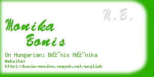 monika bonis business card